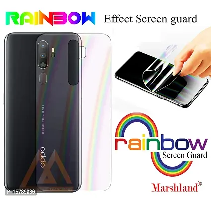 MARSHLAND 3D Rainbow Flexible Back Screen Protector Anti Scratch Bubble Free Back Screen Guard Compatible for Oppo A5 2020-thumb4