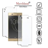 MARSHLAND Front  Back Screen Protector Anti Scratch Bubble Free Screen Guard for Sony Xperia Xa1 Ultra (Transparent)-thumb1