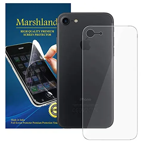 MARSHLAND TPU Back Screen Protector Anti Scratch Bubble Free Back Screen Guard Compatible for iPhone 7 (Transparent)