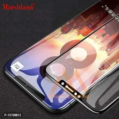MARSHLAND Screen Protector 6D Full Glue Anti Scratch Bubble Free 9h Hardness Smooth Touch Tempered Glass Compatible for Poco F1 (Black)-thumb0