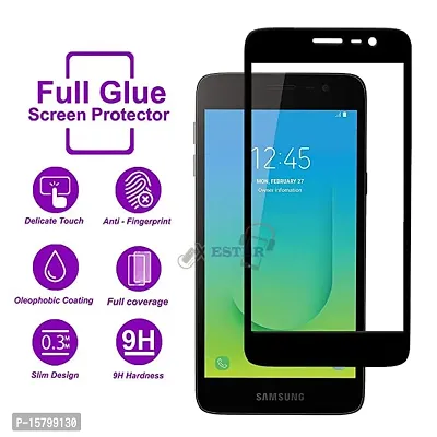 MARSHLAND 5D Screen Protector Anti Scratch Tempered Glass for Samsung Galaxy J2 Core (Black)-thumb5