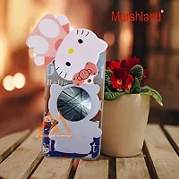 Marshland? Stylish Diamond Stones and Creative Soft Silicon Rubber 3D Cartoon Hello Kitty with Makeup Mirror Compatible with HTC ONE X 9-thumb3