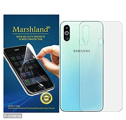 MARSHLAND Back Screen Protector Bubble Free Flexible Anti Scratch TPU Back Screen Guard Compatible for Samsung Galaxy M40 (Pack of 2)-thumb0