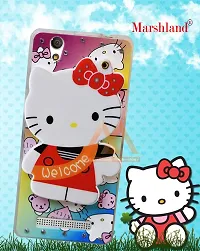 Marshland 3D Cute Hello Kitty with Stylish Diamond Stones and Creative Soft Silicon Rubber with Girls Makeup Mirror Back Cover Compatible for Gionee F103 (Multicolor)-thumb2