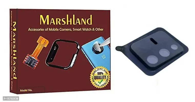 MARSHLAND Camera Glass Comapatible for Vivo S12 Pro 3D Black Full Camera Lens Protector-thumb0