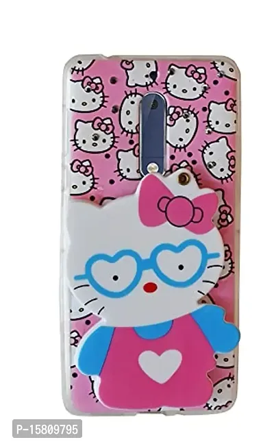 MARSHLAND 3D Back Cover for Nokia 5 Cartoon Hello Kitty