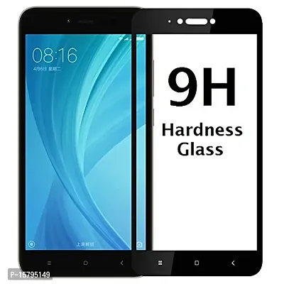Marshland? Screen Protector Anti Scratch Bubble Free 3D Edge to Edge Tempered Glass Compatible for Redmi Y1 (Black)-thumb5