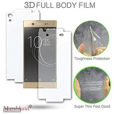 MARSHLAND Front  Back Screen Protector Anti Scratch Bubble Free Screen Guard for Sony Xperia Xa1 Ultra (Transparent)-thumb4