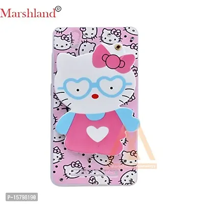 Marshland? 3D Stylish Mirror View Cartoon Hello Kitty Back Cover Compatible for Gionee F103 (Multicolor)