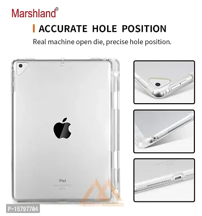 Marshland Flexible Ultra Thin Soft Gel Touch Back Case Transparent Soft Silicone Shockproof Ultra Slim Fit Back Cover for iPad Air 2-thumb4