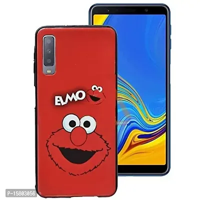 Marshland Soft Silicon Printed Cartoon Design Back Cover Compatible with Samsung Galaxy A7 (2018)-thumb0