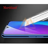 MARSHLAND 6D Full Glue Screen Protector Anti Scratch Crystal Clear Bubble Free Smooth Tempered Glass Compatible for Realme 5 pro (Black)-thumb2