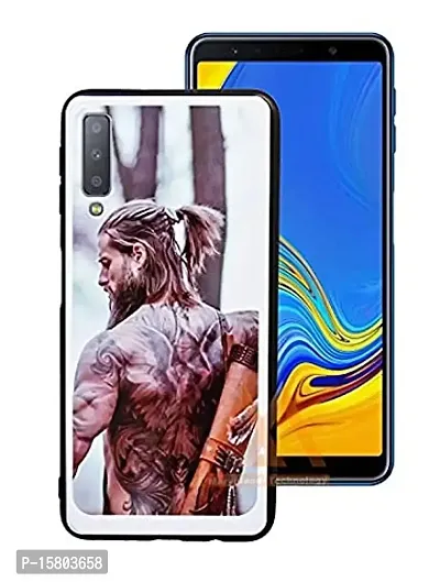 MARSHLAND Smooth Touch Printed Back Cover Compatible with Samsung Galaxy A7 2018 (Multi-Color)-thumb0