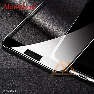 MARSHLAND Screen Protector 9H Full Glue Anti Scratch Oleo Phobic Coating Bubble Free Tempered Glass Compatible for Huawei Y7 Prime 2019 (Black)-thumb5