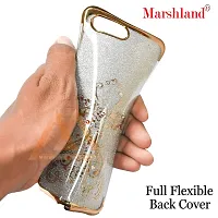 Marshland Designer Case with Shimmer Poly Diamond Stones Printed Flexible Back Cover Compatible for Oppo A3s /A5 (Gold)-thumb3