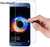 MARSHLAND Tempered Glass Screen Protector 99% Transparency Anti Scratch Bubble Free 2.5d Round Edge Tempered Glass Compatible with Honor V9 (Transparent)-thumb2