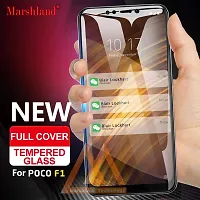 MARSHLAND Screen Protector 6D Full Glue Anti Scratch Bubble Free 9h Hardness Smooth Touch Tempered Glass Compatible for Poco F1 (Black)-thumb3