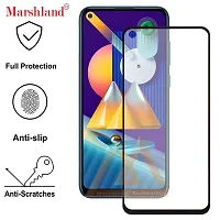 MARSHLAND Ceramic Tempered Matte Anti Broken 9d Flexible Soft Film Screen Protector Compatible for Samsung Galaxy M11/Samsung Galaxy A11 Black-thumb2