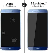MARSHLAND Tempered Glass Screen Protector 99% Transparency Anti Scratch Bubble Free 2.5d Round Edge Tempered Glass Compatible with Honor V9 (Transparent)-thumb4