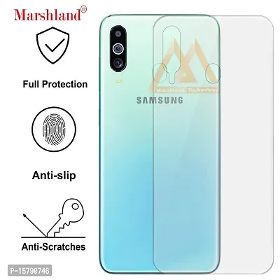MARSHLAND Back Screen Protector Bubble Free Flexible Anti Scratch TPU Back Screen Guard Compatible for Samsung Galaxy M40 (Pack of 2)-thumb2