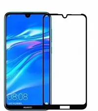 MARSHLAND Screen Protector 9H Full Glue Anti Scratch Oleo Phobic Coating Bubble Free Tempered Glass Compatible for Huawei Y7 Prime 2019 (Black)-thumb1