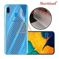 MARSHLAND 3D Carbon Fiber Flexible Back Screen Protector Anti Scratch Bubble Free Back Screen Guard Compatible for Samsung Galaxy A30 Pack Of 2-thumb4