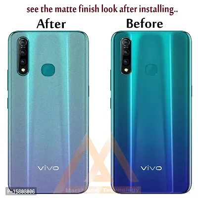 MARSHLAND Matte Finish Back Screen Protector Flexible Anti Scratch Bubble Free Back Screen Guard Compatible for Vivo Z1 pro Pack of 2-thumb2