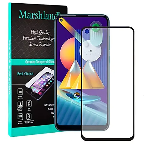 MARSHLAND Ceramic Tempered Matte Anti Broken 9d Flexible Soft Film Screen Protector Compatible for Samsung Galaxy M11/Samsung Galaxy A11 Black
