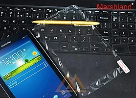 MARSHLAND Flexible Anti Scratch Oleo Phobic Coating Bubble Free Front Screen Guard for Samsung Galaxy Tab 3 (Transparent 7.0)-thumb1