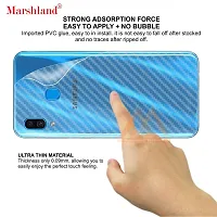 MARSHLAND 3D Carbon Fiber Flexible Back Screen Protector Anti Scratch Bubble Free Back Screen Guard Compatible for Samsung Galaxy A30 Pack Of 2-thumb3