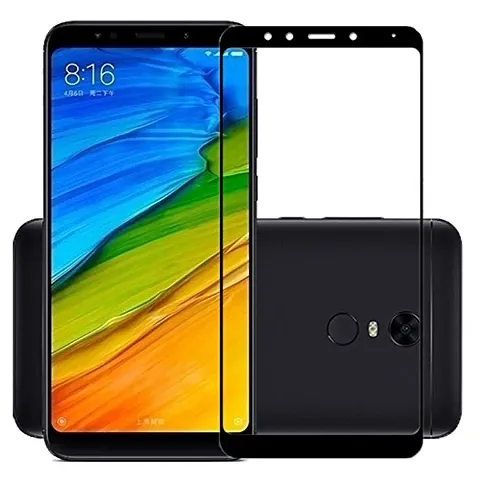 Marshland? Screen Protector 3D Anti-Scratch Anti-Bubble Edge to Edge Tempered Glass Compatible for Redmi Note 5 (Black)