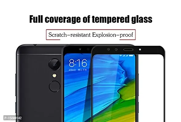 Marshland? Screen Protector 3D Anti-Scratch Anti-Bubble Edge to Edge Tempered Glass Compatible for Redmi Note 5 (Black)-thumb5