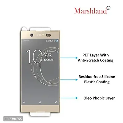 MARSHLAND Front  Back Screen Protector Anti Scratch Bubble Free Screen Guard for Sony Xperia Xa1 Ultra (Transparent)-thumb3