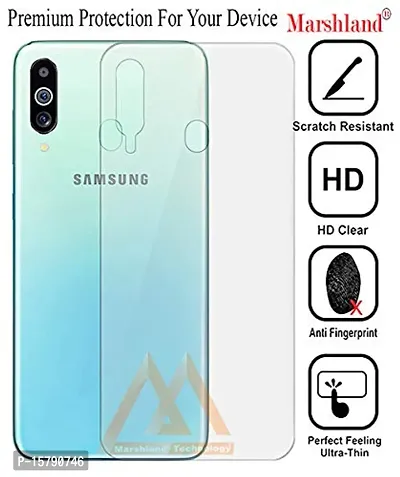 MARSHLAND Back Screen Protector Bubble Free Flexible Anti Scratch TPU Back Screen Guard Compatible for Samsung Galaxy M40 (Pack of 2)-thumb3