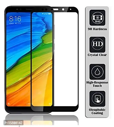 Marshland? Screen Protector 3D Anti-Scratch Anti-Bubble Edge to Edge Tempered Glass Compatible for Redmi Note 5 (Black)-thumb3