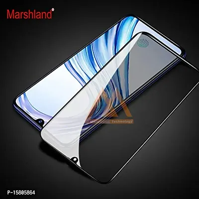 MARSHLAND 6d Full Glue Anti Scratch Bubble Free 9h Hardness Smooth Touch Tempered Glass Compatible for Vivo V11 Pro Black-thumb4