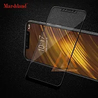 MARSHLAND Screen Protector 6D Full Glue Anti Scratch Bubble Free 9h Hardness Smooth Touch Tempered Glass Compatible for Poco F1 (Black)-thumb2