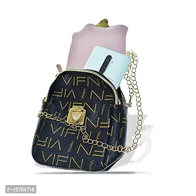 MARSHLAND Stylish Bag for Girls Pink Cross Body Bags for Girls Stylish Designer Purse and Handbags (Black-Pink)-thumb2