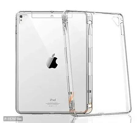 Marshland Flexible Ultra Thin Soft Gel Touch Back Case Transparent Soft Silicone Shockproof Ultra Slim Fit Back Cover for iPad Air 2-thumb0