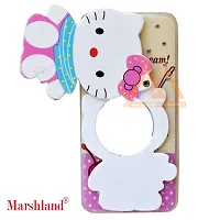 Marshland Hello Kitty with Makeup Mirror Diamond Stones Silicon Back Case All Round Protection Back Cover Compatible for Vivo V7-thumb1