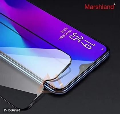 MARSHLAND Screen Protector 9H Full Glue Anti Scratch Oleo Phobic Coating Bubble Free Tempered Glass Compatible for Huawei Y7 Prime 2019 (Black)-thumb4
