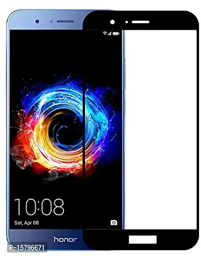 Marshland Tempered Glass Screen Protector Anti Scratch Bubble Free 3D Tempered Glass Compatible with Honor V9 (Black)