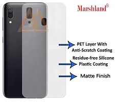MARSHLAND Matte Finish Back Screen Protector Anti Scratch Bubble Free Flexible Back Screen Guard Compatible for Samsung Galaxy A20 (Pack of 2)-thumb2