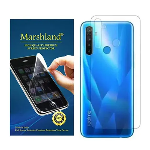 MARSHLAND? TPU Back Screen Protector Anti Scratch Bubble Free Back Screen Guard Compatible for Realme Narzo 10 (Transparent)