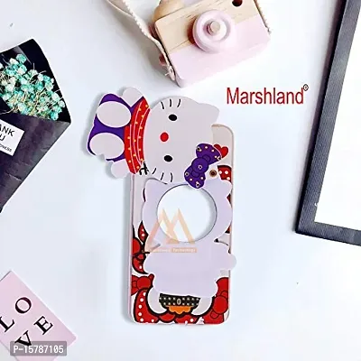 Marshland Creative 3D Cartoon Hello Kitty with Makeup Mirror Stylish Diamond Stones Soft Silicon Printed Rubber Back Cover for Moto Z Force-thumb3