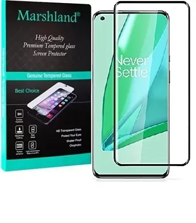 MARSHLAND 3D Front Screen Protector Anti Scratch Front Screen Guard Compatible for Oneplus 9 pro/One Plus 9 pro / 1+9 pro (Black)