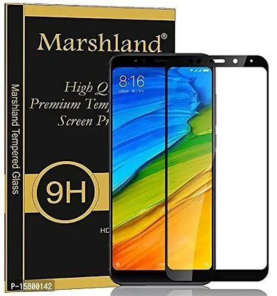 Marshland? Screen Protector 3D Anti-Scratch Anti-Bubble Edge to Edge Tempered Glass Compatible for Redmi Note 5 (Black)-thumb2