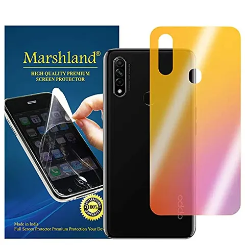 MARSHLAND Screen Protector Back Mirror Finish Flexible Anti Scratch Bubble Free Back Screen Guard Compatible for Oppo A31