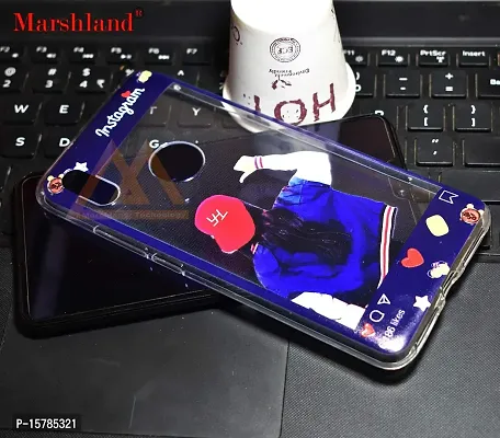 MARSHLAND? Designer Instagram Printed Flexible Soft Silicon 3D Printed Multicolor Back Cover Compatible for Redmi Note 5 Pro