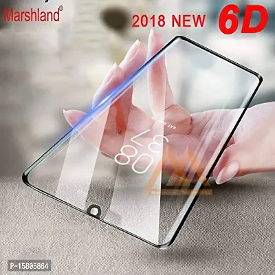 MARSHLAND 6d Full Glue Anti Scratch Bubble Free 9h Hardness Smooth Touch Tempered Glass Compatible for Vivo V11 Pro Black-thumb3